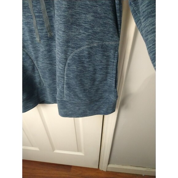 Stillwater Supply Pullover Sweatshirt Women M Blue Funnel Neck Fleece Pockets - Picture 6 of 8